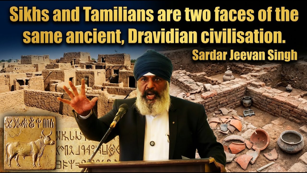 Sikhs and Tamilians are two faces of the same ancient, Dravidian civilisation. Sardar Jeevan Singh