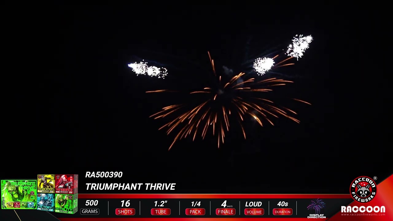 RA500390 Triumphant Thrive by Raccoon Fireworks