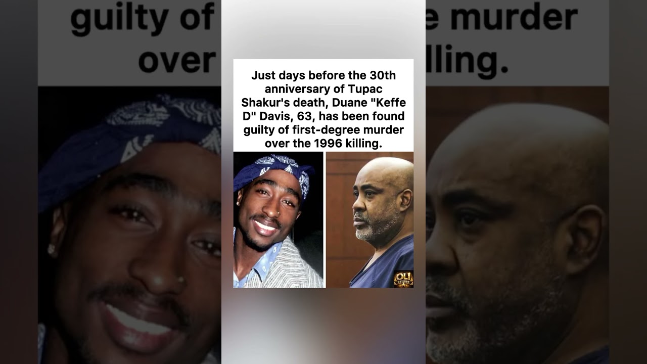 Keffe D Guilty in Tupac Murder After 30 Years✨#Tupac #KeffeD #shorts