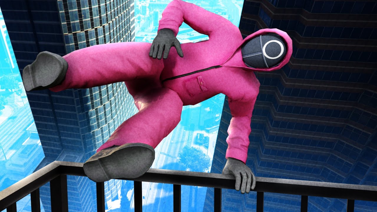 GTA 5 SQUID GAME Guard • Funny/Crazy Ragdolls episode 28