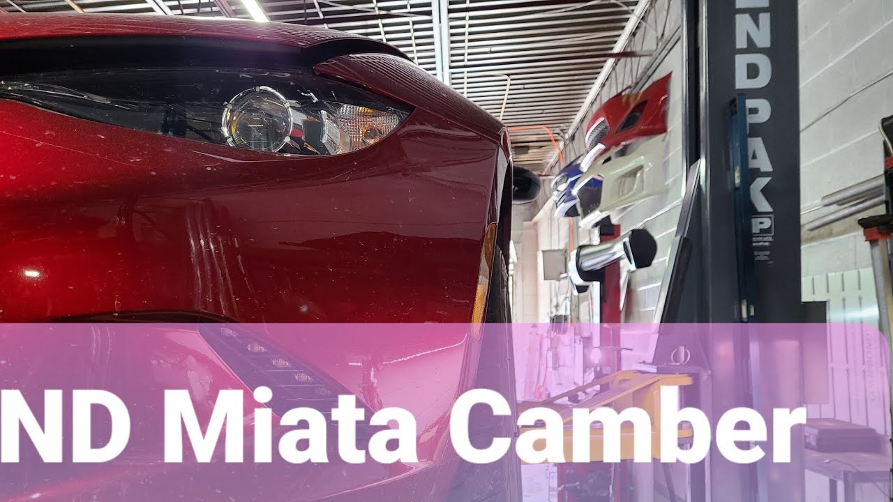 Improved handling on ND Miata negative camber bushing