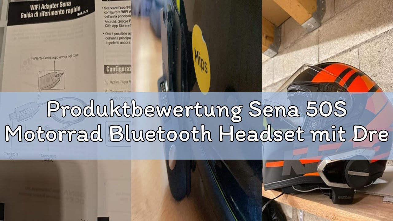 Produktbewertung Sena 50S Motorrad Bluetooth Headset mit Drehrad und Sound by Harman Kardon, integri