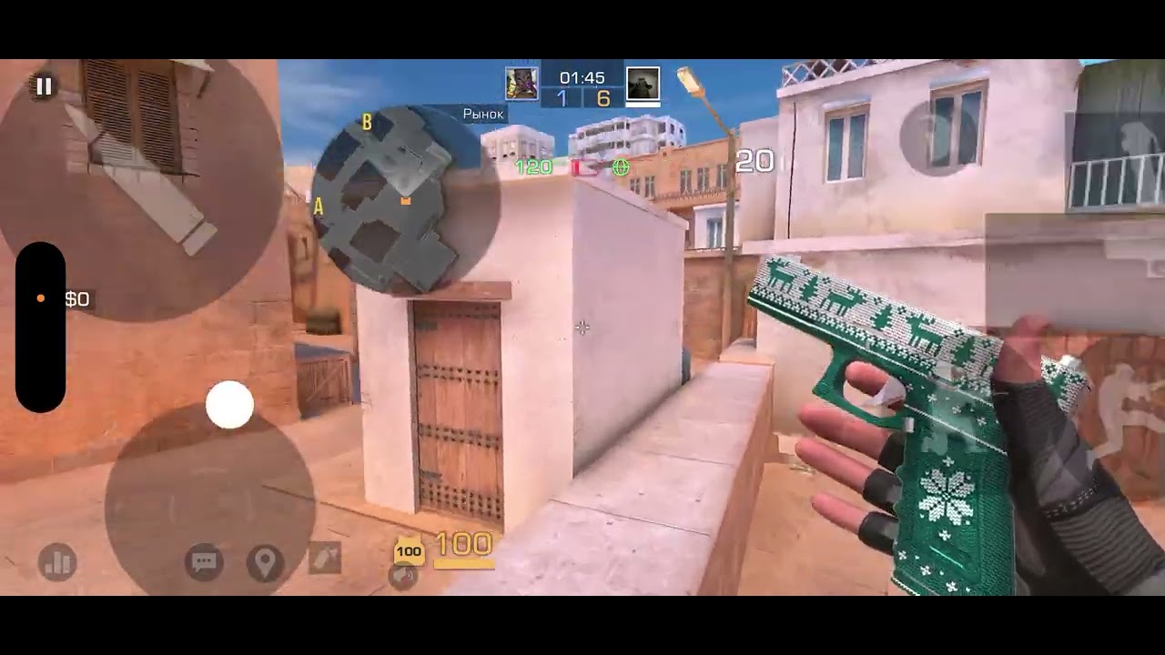 Дуэль против друга! На новом айфон)