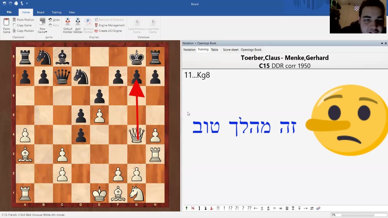 הגנה צרפתית מצד לבן