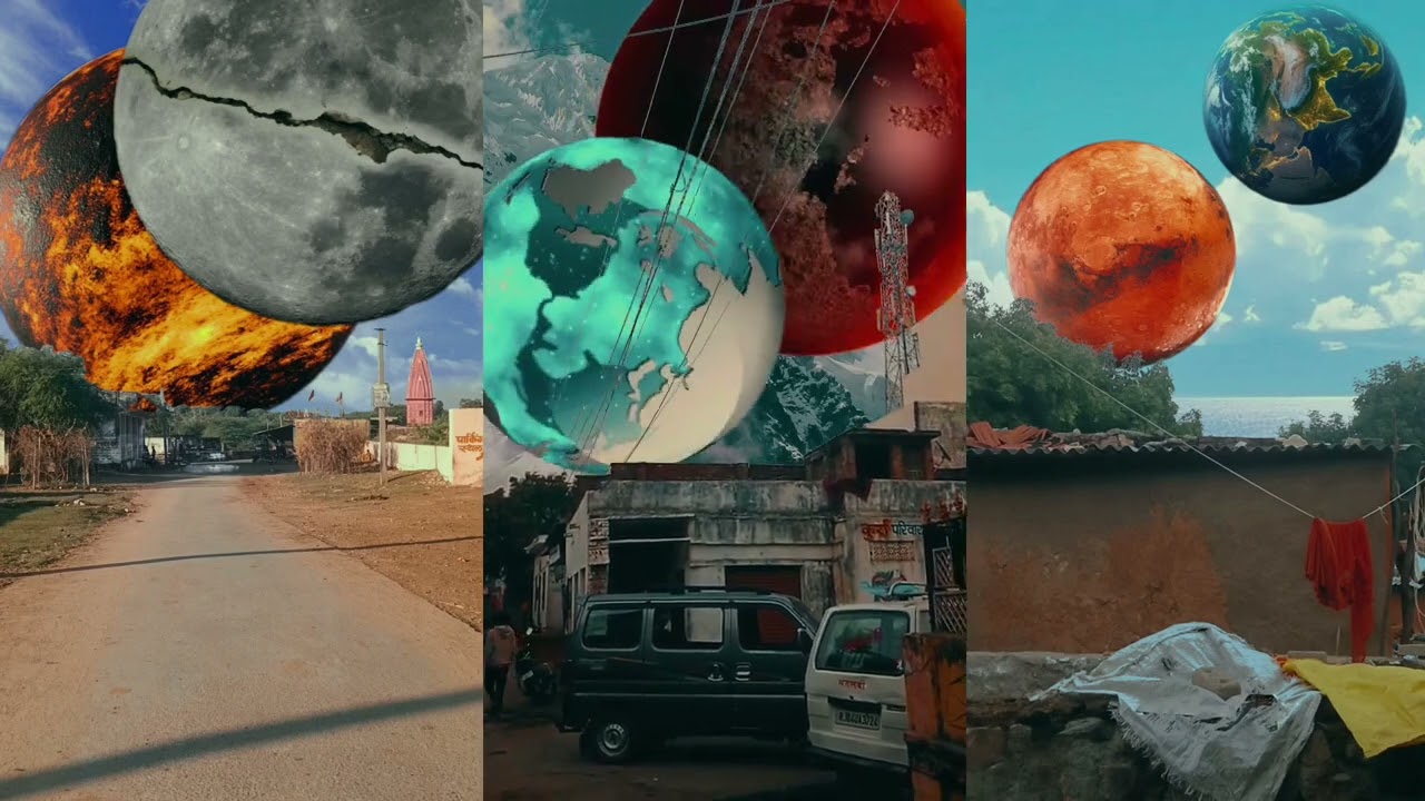 The oppressive universe 😱❗ the mercury plenet and Marsh plants 🌎❗#viral #planet #vfx #shorts 