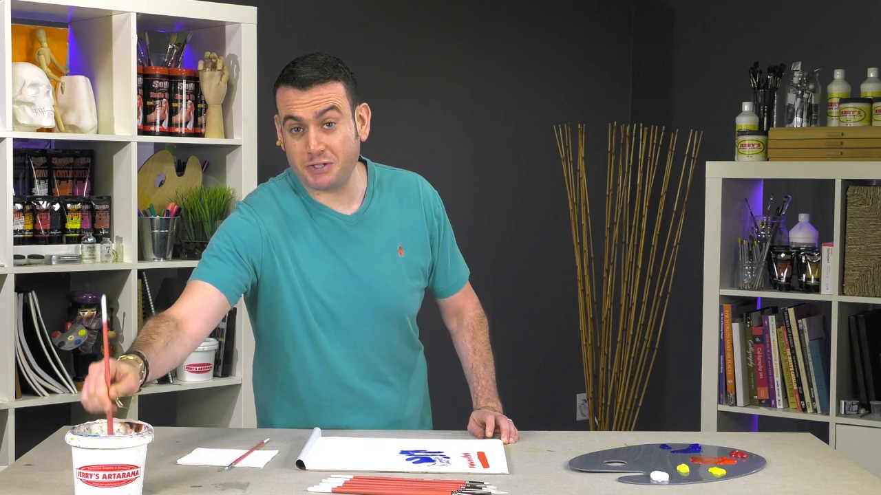 Creative Mark Pro White Professional Acrylic Brushes - Product Demo