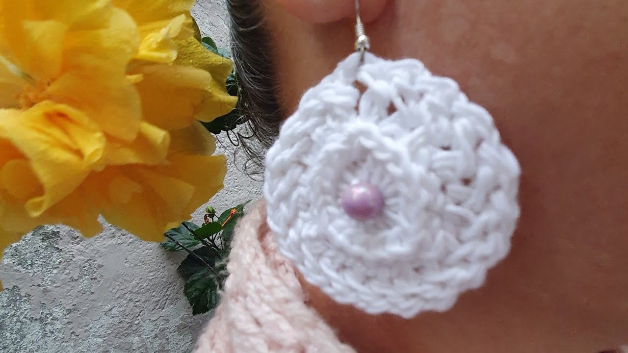 💖ARETES tejidos con hilo de algod&oacute;n muy econ&oacute;micos🧶vende cuantos puedas hacer💰/DIESTRO