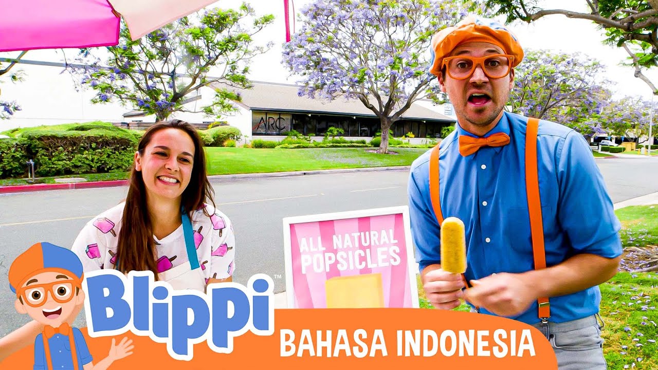 Blippi Membuat Es Loli Buah | Blippi Bahasa Indonesia - Video Anak-Anak | Petualangan Blippi