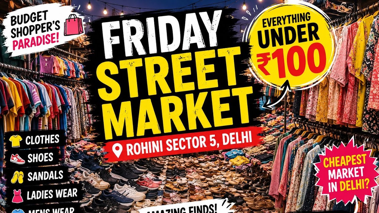 Best Street Market In Delhi Rohini City | Delhi Shopping Affordable Market 2026 | #streetmarketvlog 