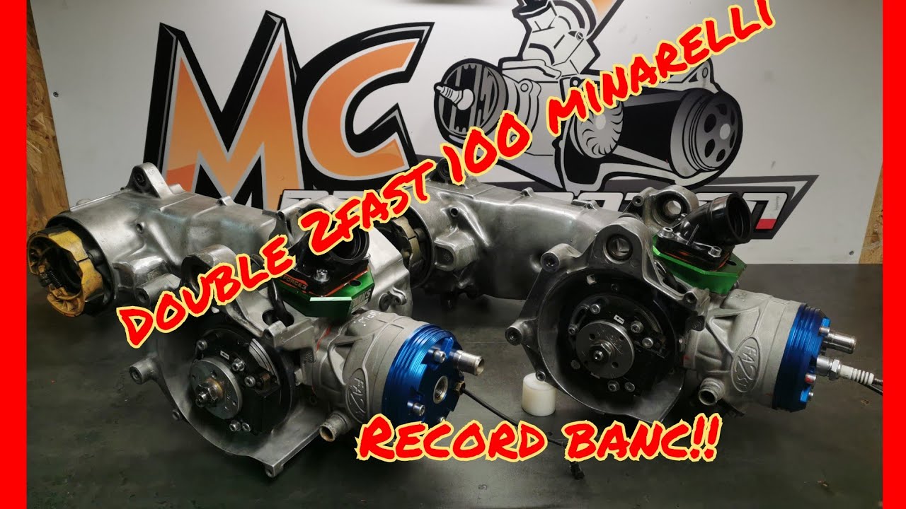 RECORD DE BANC !!! DOUBLE 2FAST 100CC MINARELLI HORIZONTAL !!!
