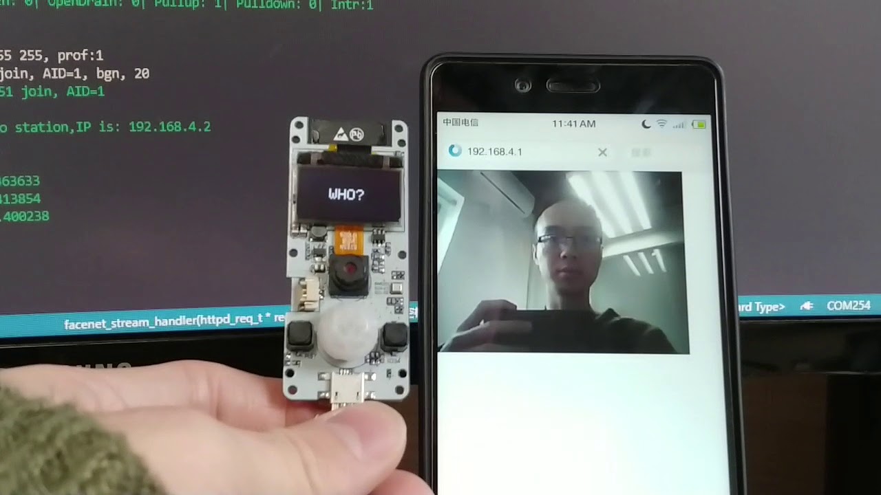 TTGO T-Camera esp-who test