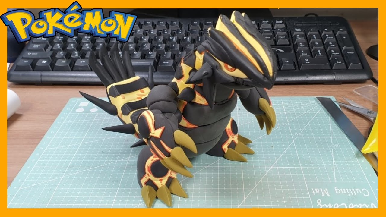 Pokémon clay art - Shiny primal Groudon - clay Tutorial