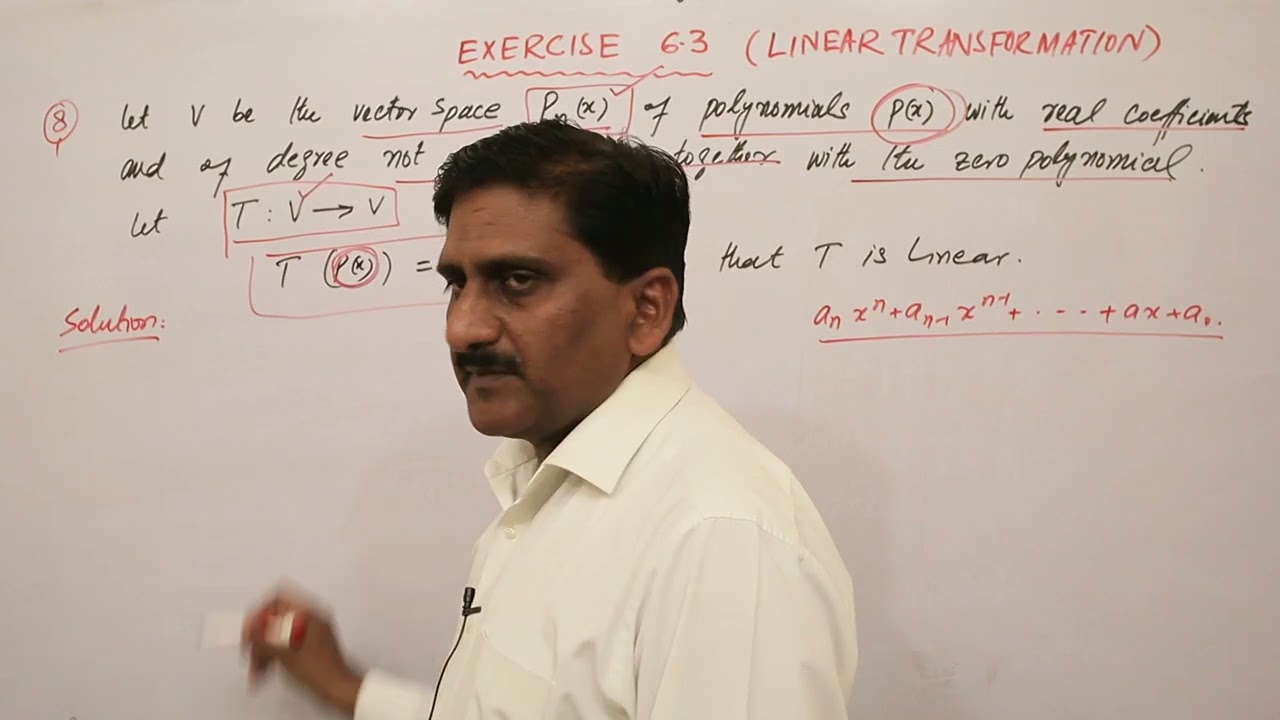 76.  Question 7,8  exercise 6.3 vector spaces |  Mathematical Methods by sm yusuf