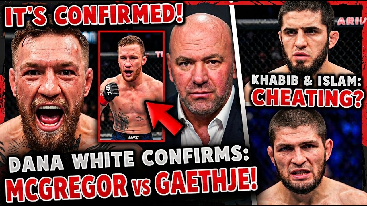 McGregor vs Gaethje CONFIRMED?! Dana White Drops HUGE UFC Update & Khabib & Islam?! | MMA News NOW?!