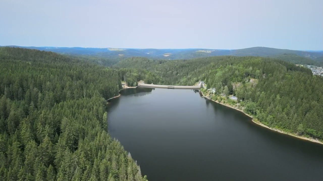 Talsperre Sosa (HDR Full-HD) Drohnenaufnahme