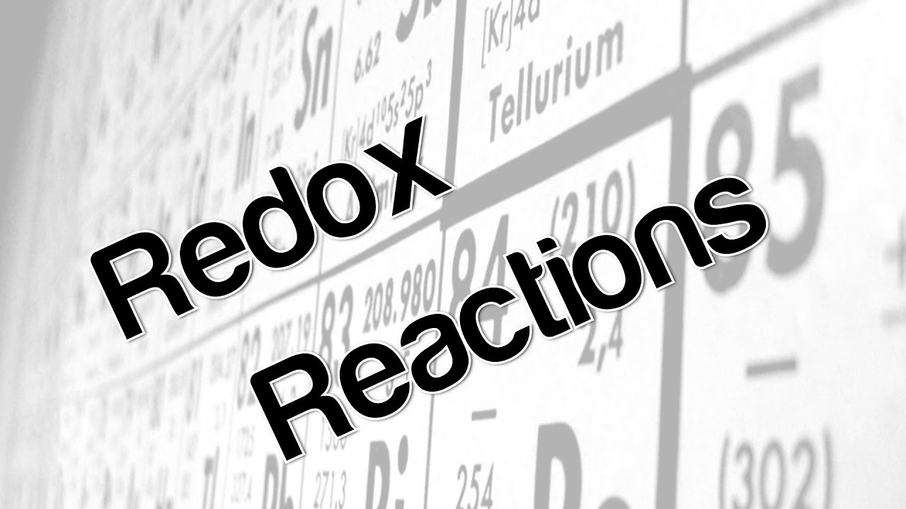 Redox reactions