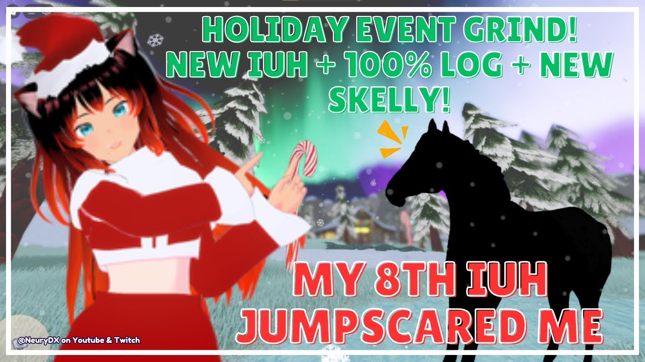 Getting Jumpscared by an IUH during my Holiday Event Hunt on Wild Horse Islands Roblox!