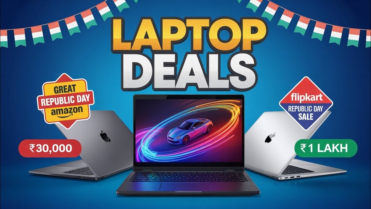 SALE is LIVE🔥Republic Day Sale 2026🔥Best Laptop Deals on Flipkart vs Amazon🔥₹30000 to ₹1 Lakh Offers