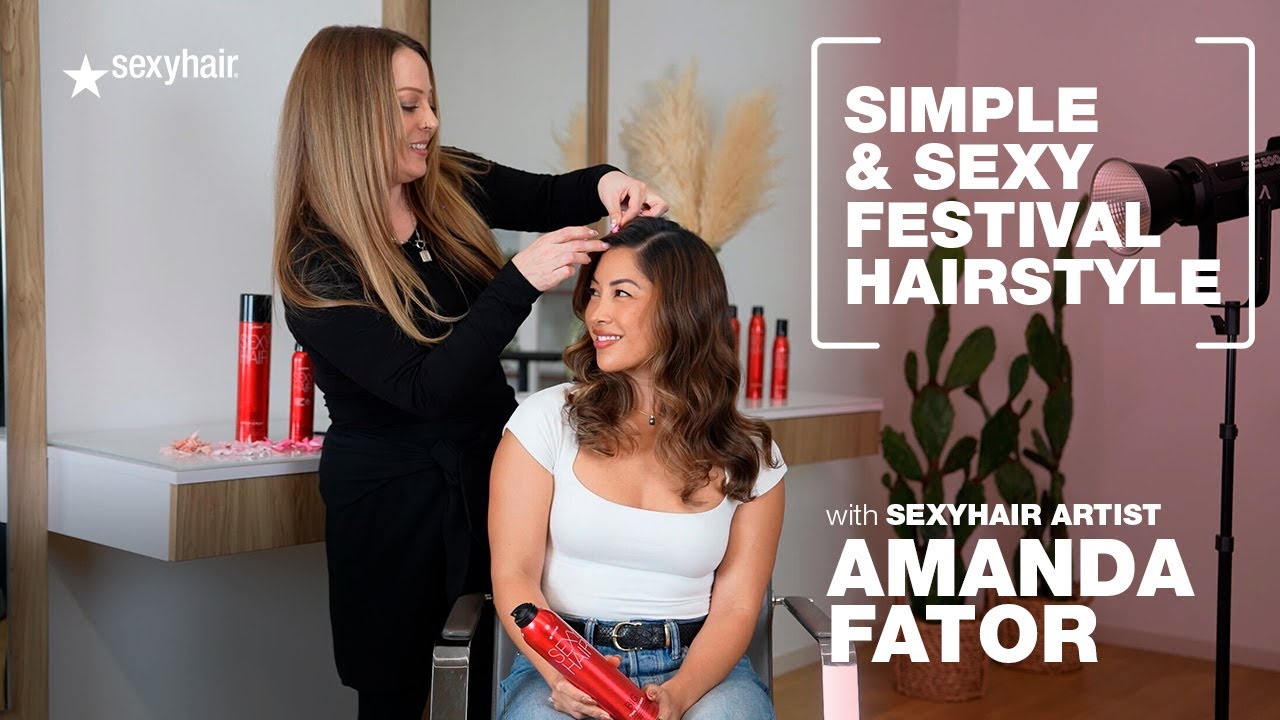 Simple & Sexy Festival Hairstyle with SexyHair | How to Amp Up Your Festival Curls