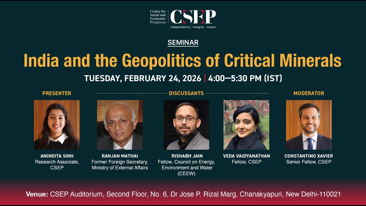 India & Geopolitics of Critical Minerals | Supply Chains, Strategic Autonomy & the Energy Transition