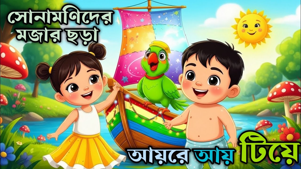 আয়রে আয় টিয়ে 🦜 নতুন বাংলা ছড়া | Bengali Rhymes for Kids | Bangla Cartoon Song 2026