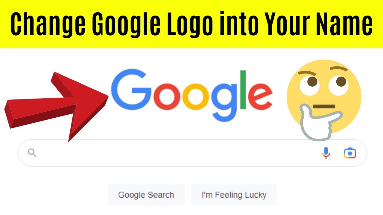 How To Change Google Logo Into Your Name | Get Your Name instead of Google logo | Amazing Trick