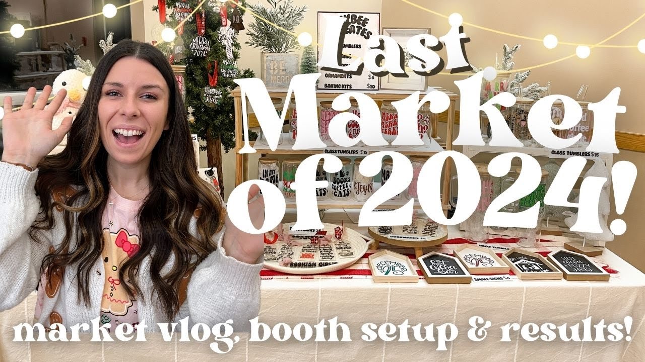 FINAL Craft Fair Vlog of 2024 in a BEAUTIFUL Venue! Small Business 💖🎄