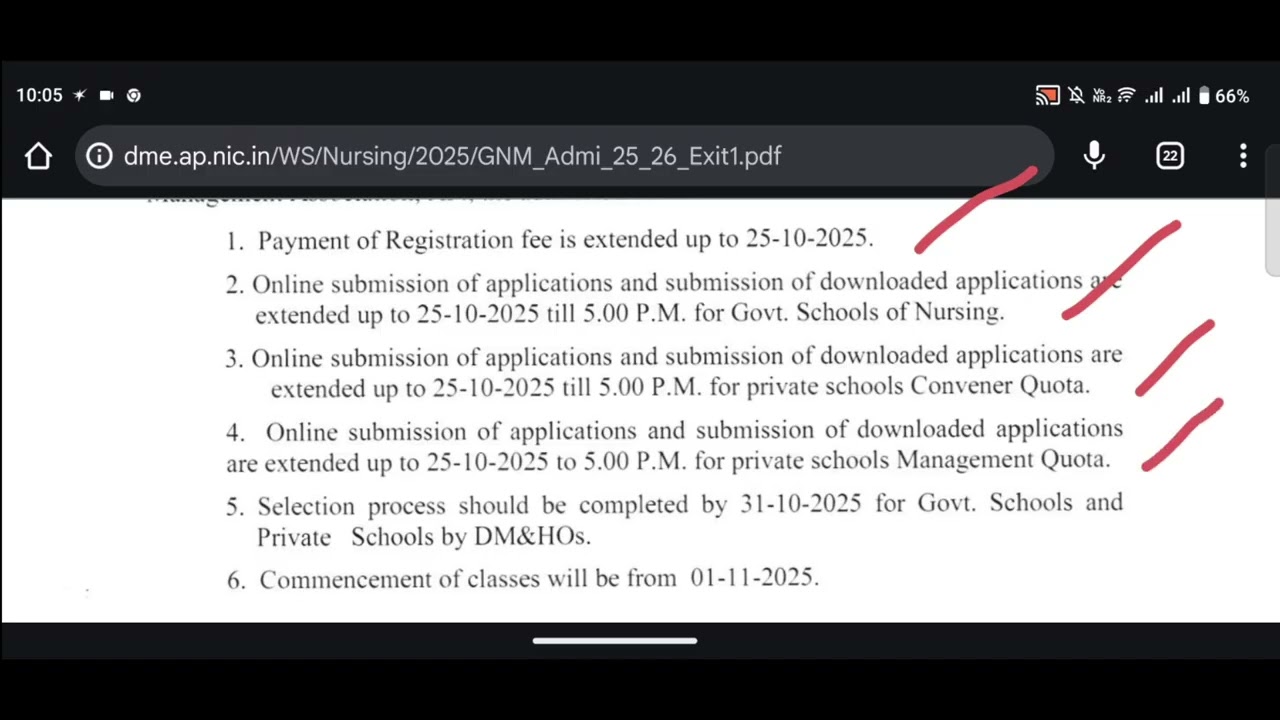 AP GNM NURSING 2025 || application dates extended | Results date out | GOOD NEWS 🥳 | Step-by-step 