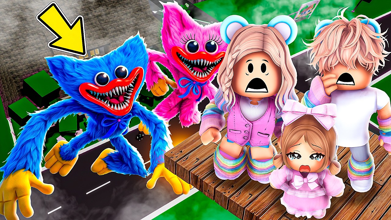 CONSTRUINDO UMA BASE AÉREA PARA ME ESCONDER DE POP PLAYTIME em BROOKHAVEN