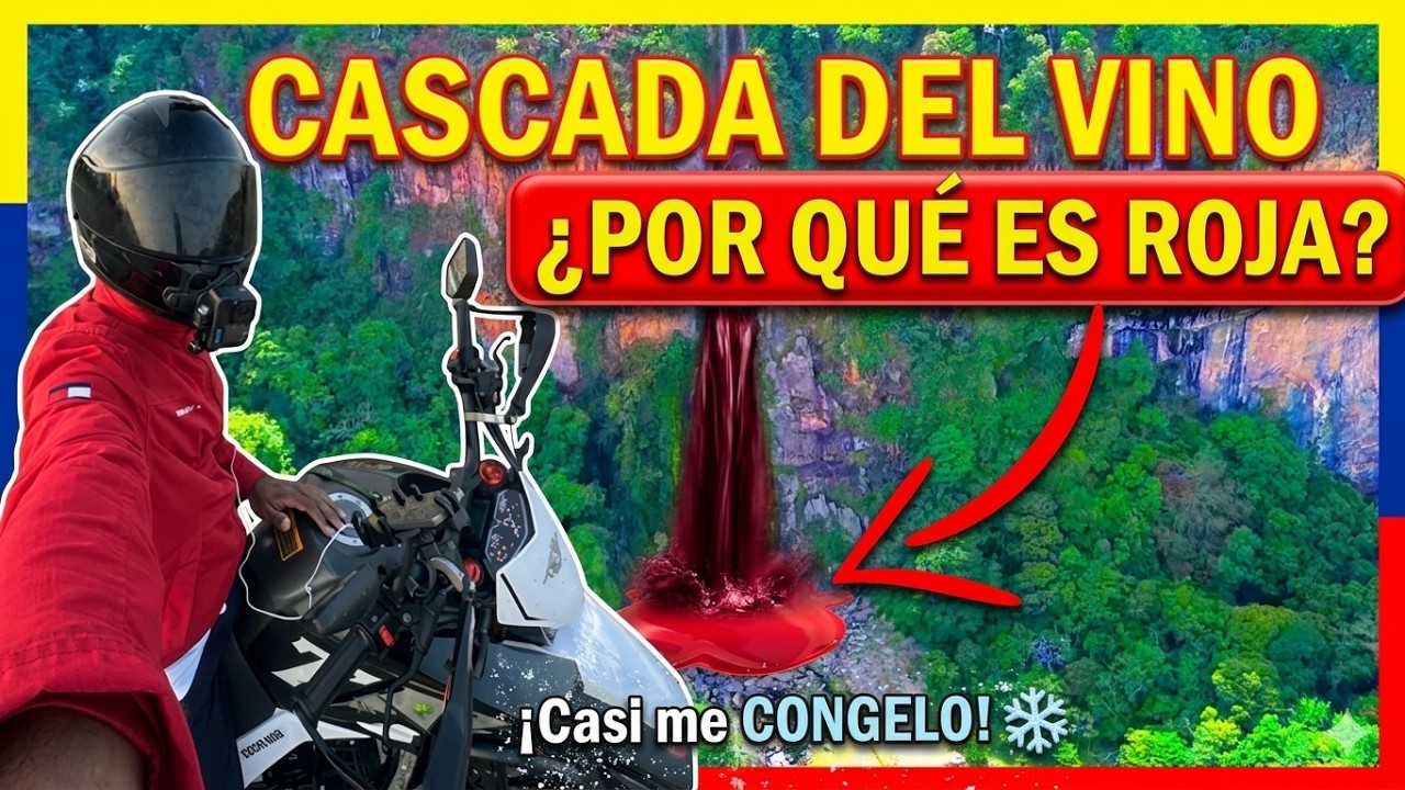 ¡Casi me CONGELO! ❄️ La Ruta de la Cascada del Vino en Moto🏍️