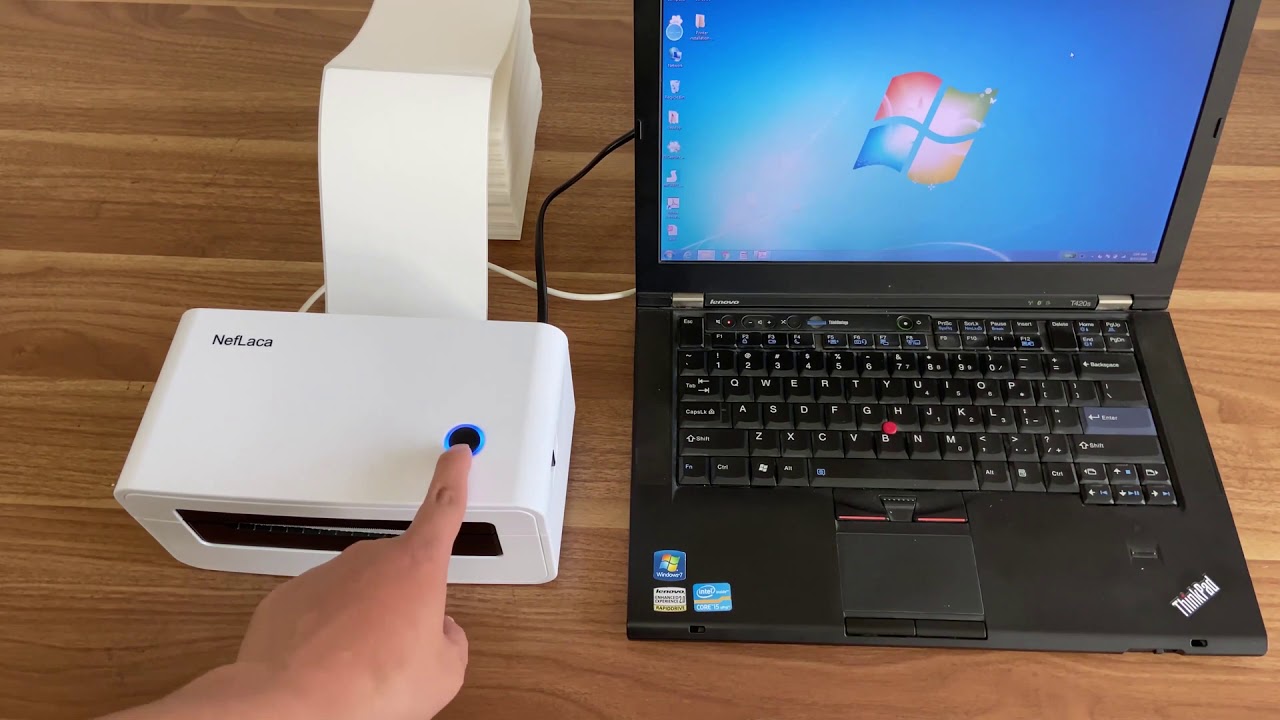 Neflaca Label Printer N41 installation and driver installation method for Windows