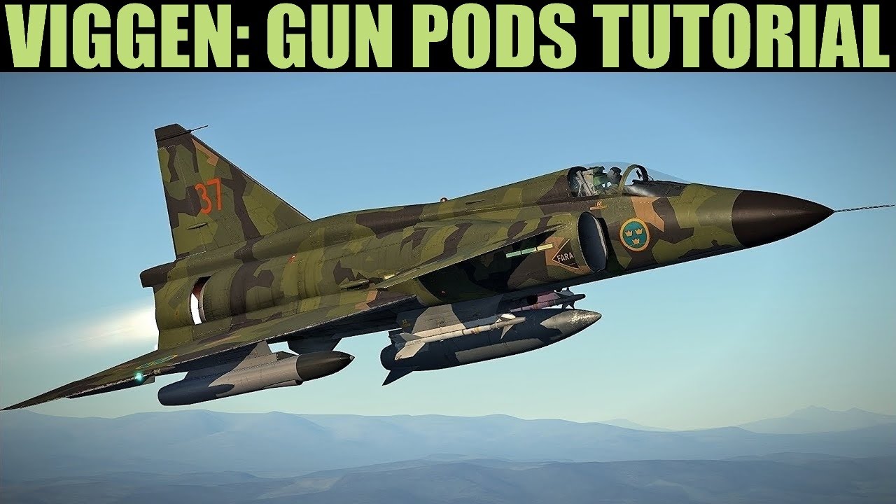 AJS37 Viggen: AKAN Gun Pods Tutorial | DCS WORLD