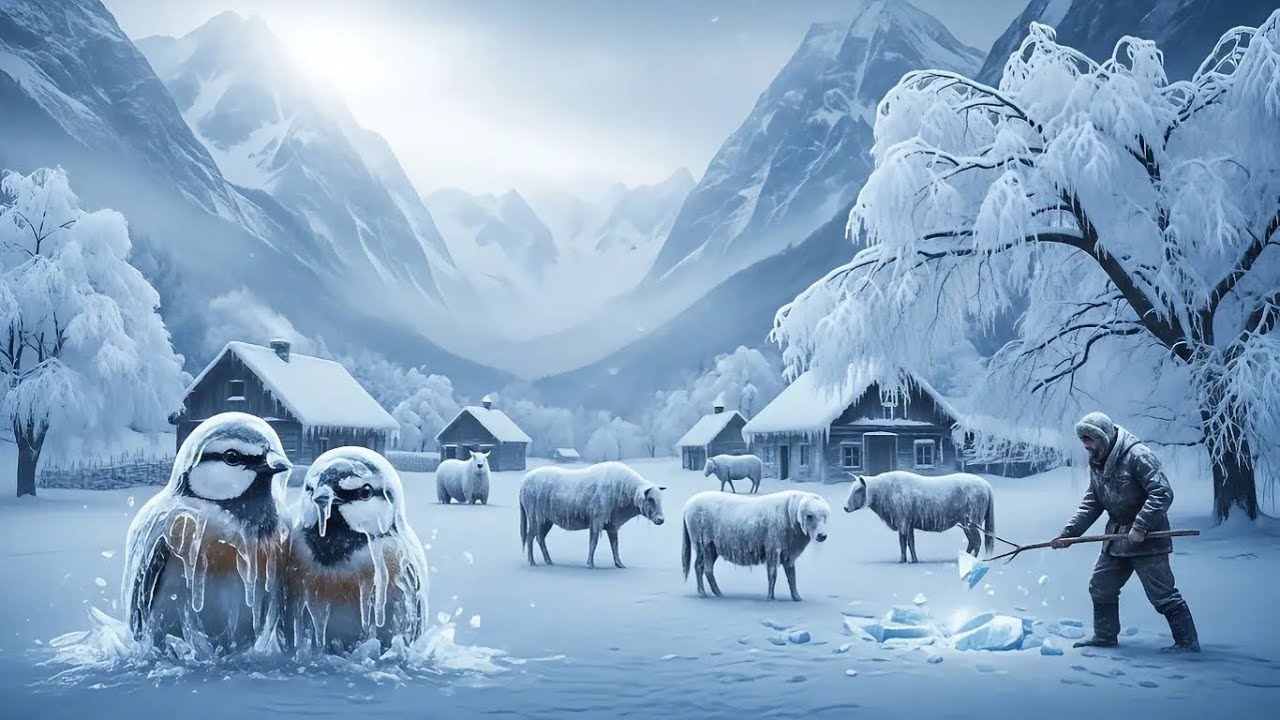 Frozen Animals Saved From Ice  . Winter Rescue Story ❄️ 