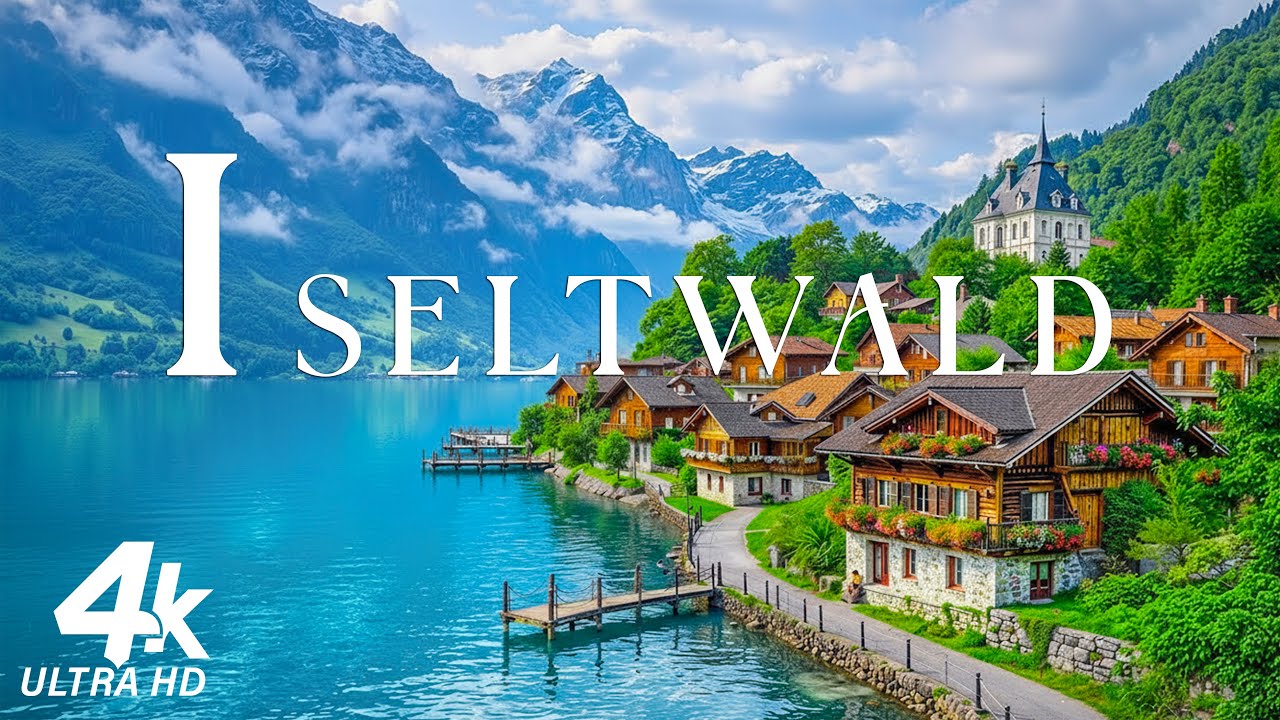 Изельтвальд, самая красивая деревня в швейцарских Альпах 🇨🇭 Швейцария 4K
