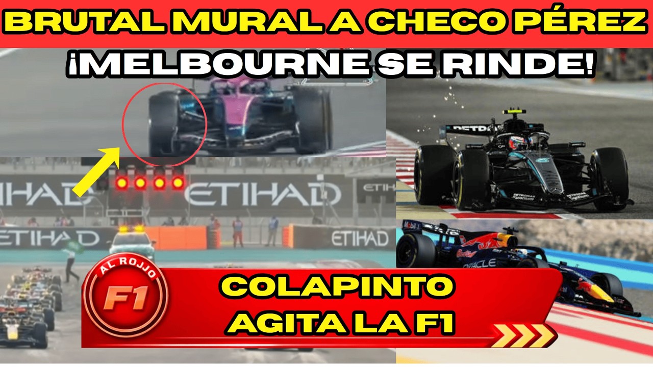 ¡¡MELBOURNE ENLOQUECE!! COLAPINTO GENERA EXPECTACIÓN EN LA F1 Y BRUTAL MURAL A CHECO PÉREZ