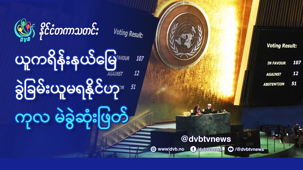 ကုလ အထွေထွေညီလာခံ၌ ယူကရိန်းနယ်မြေအား ခွဲယူခွင့်မရှိဟု မဲခွဲဆုံးဖြတ် - DVB News