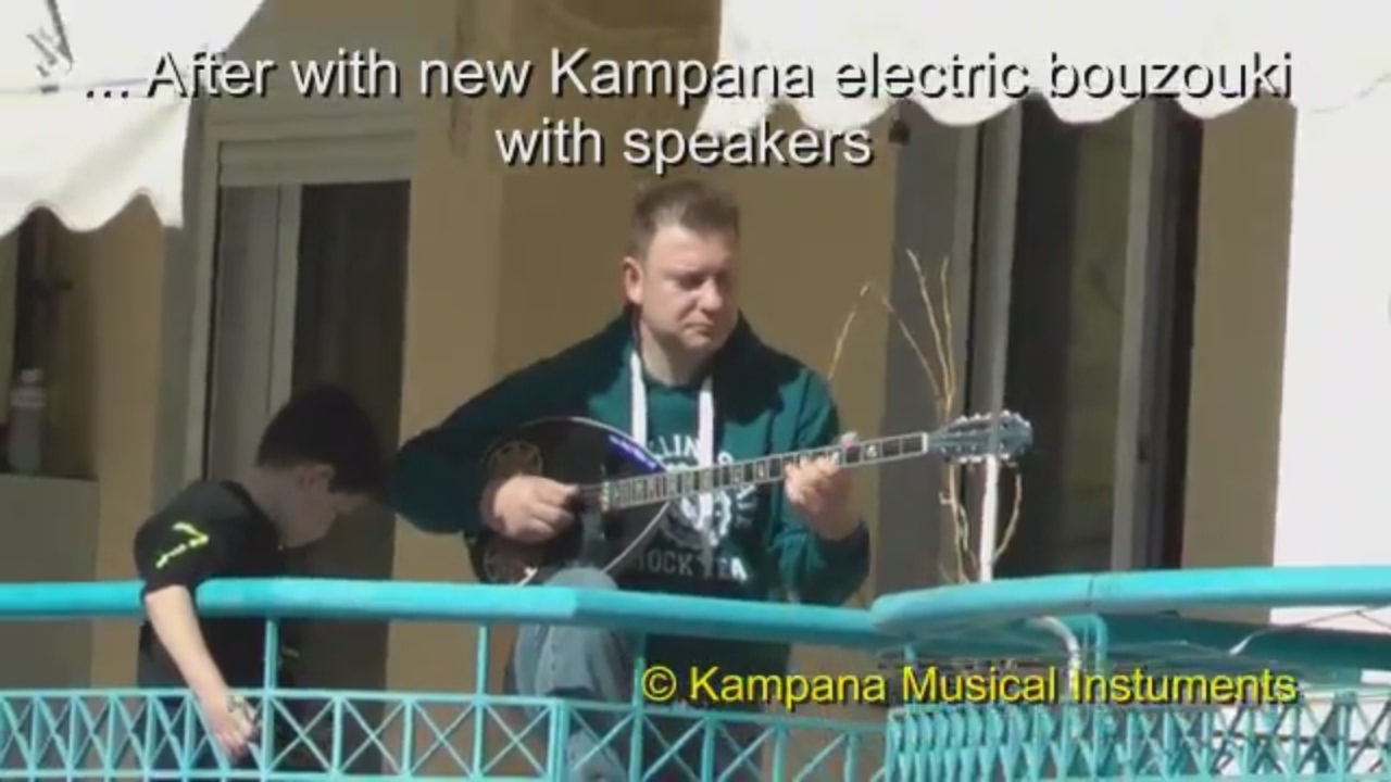 Bouzouki with speakers 1
