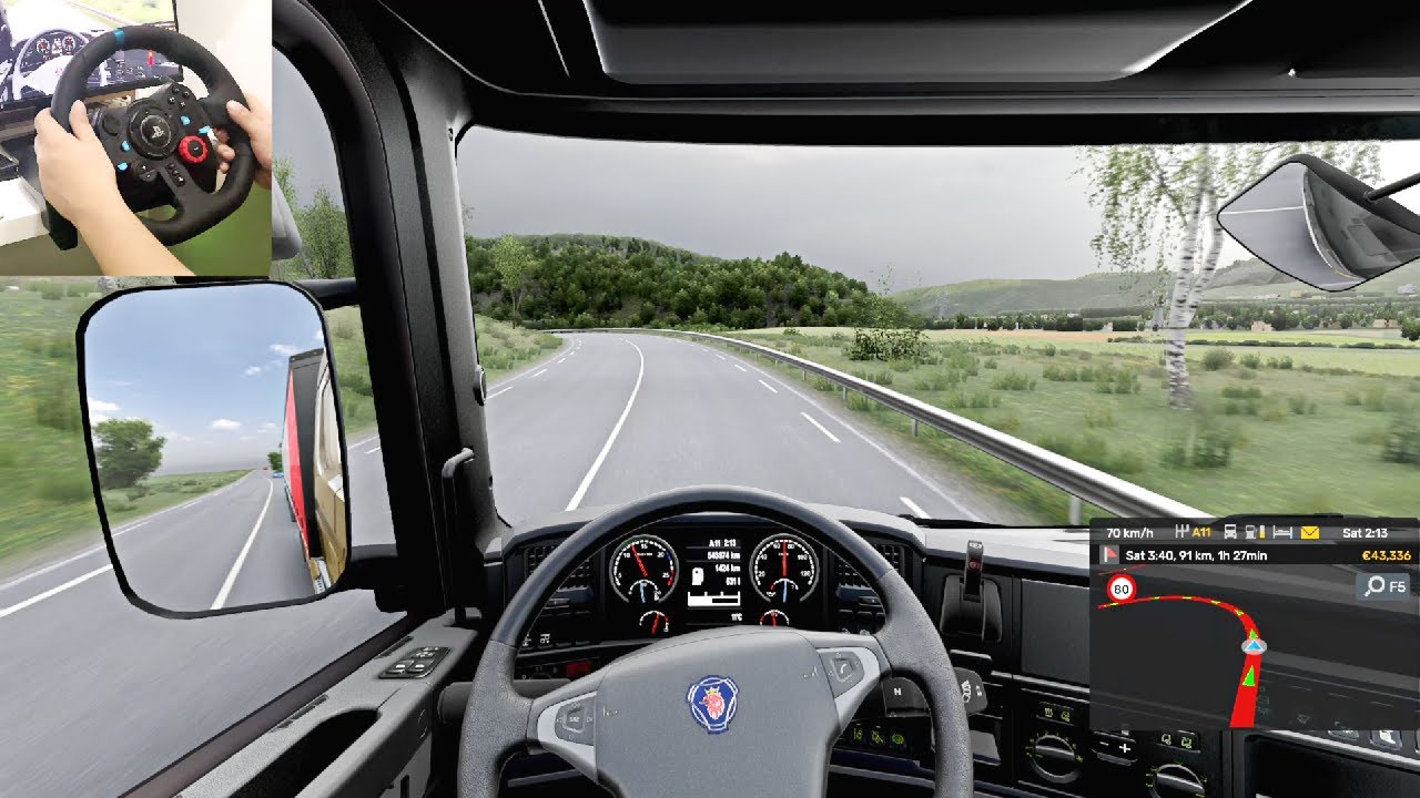 A Drive to Lyon, France | Euro Truck Simulator 2 | Logitech G29 Gameplay