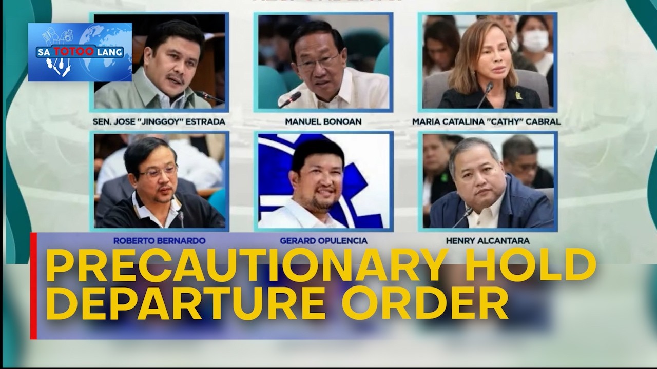 Precautionary hold departure order sa mga dawit sa flood control project | Sa Totoo Lang