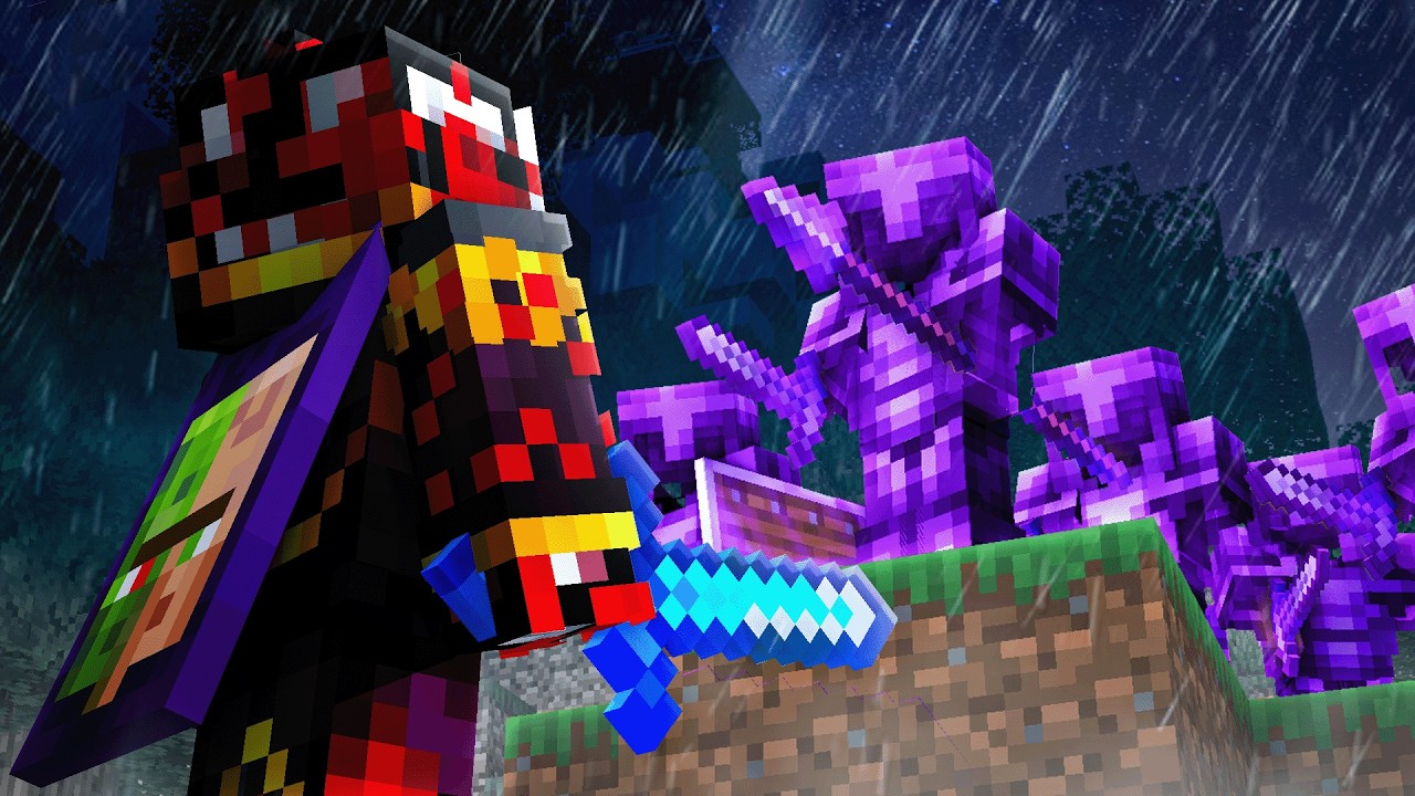 J'ai Survécu 100 Jours Chassé par 10 PROS sur Minecraft..