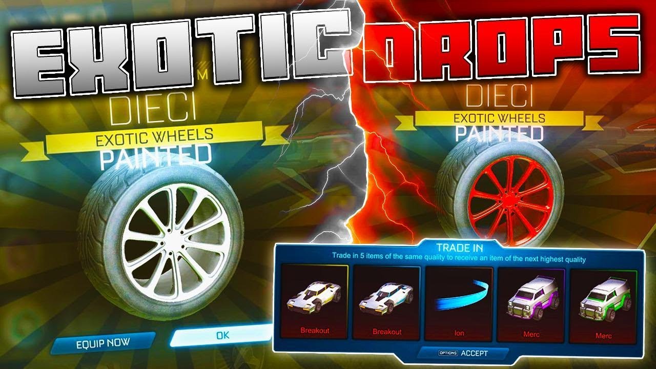 Мой самый масштабный обмен импортных предметов в Rocket League...