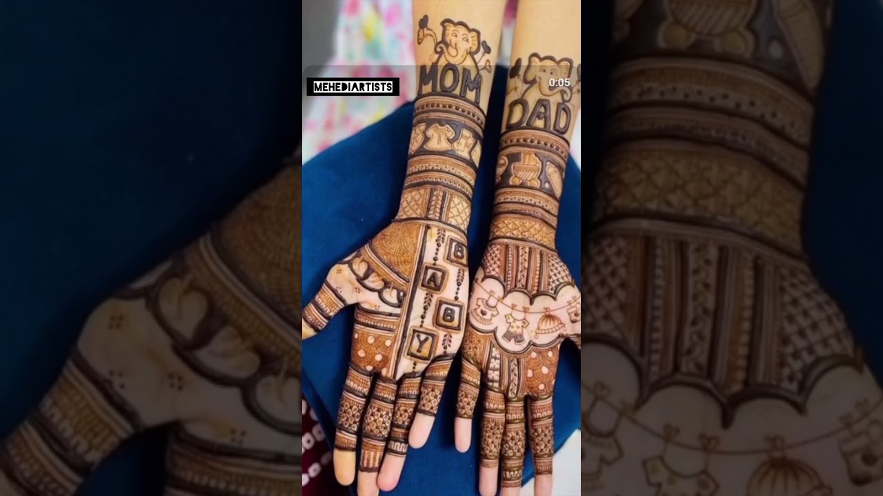 baby shower mehndi design ❤️❤️ 