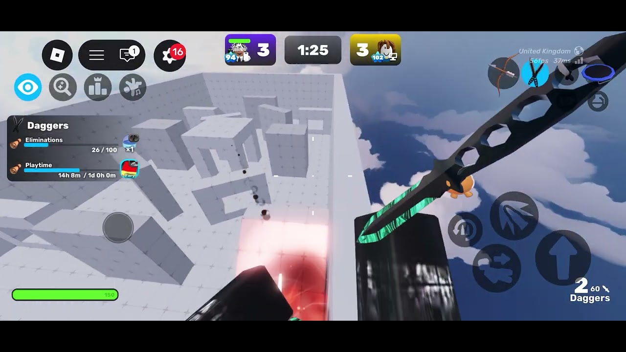 Knife only 4 rounds 1 round rpg only