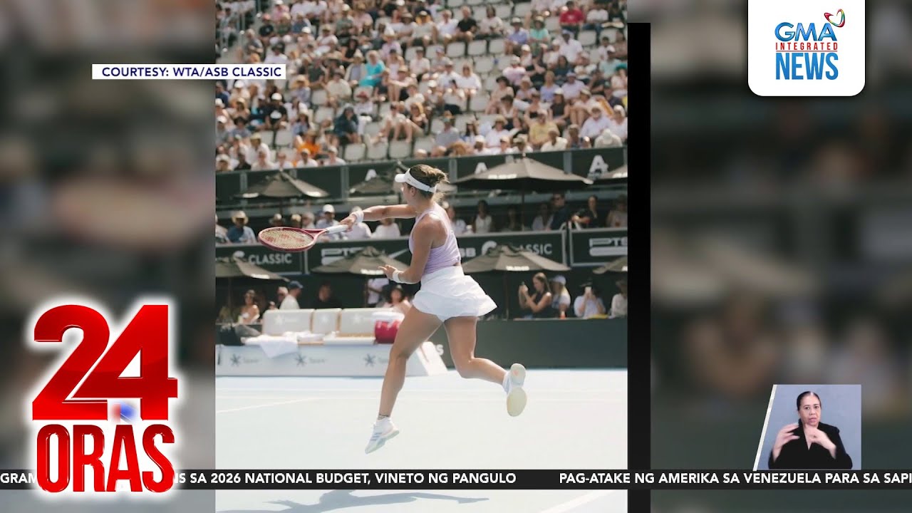 Alex Eala at Iva Jovic, wagi vs. Venus Williams at Elina Svitolina sa Women's Doubles... | 24 Oras