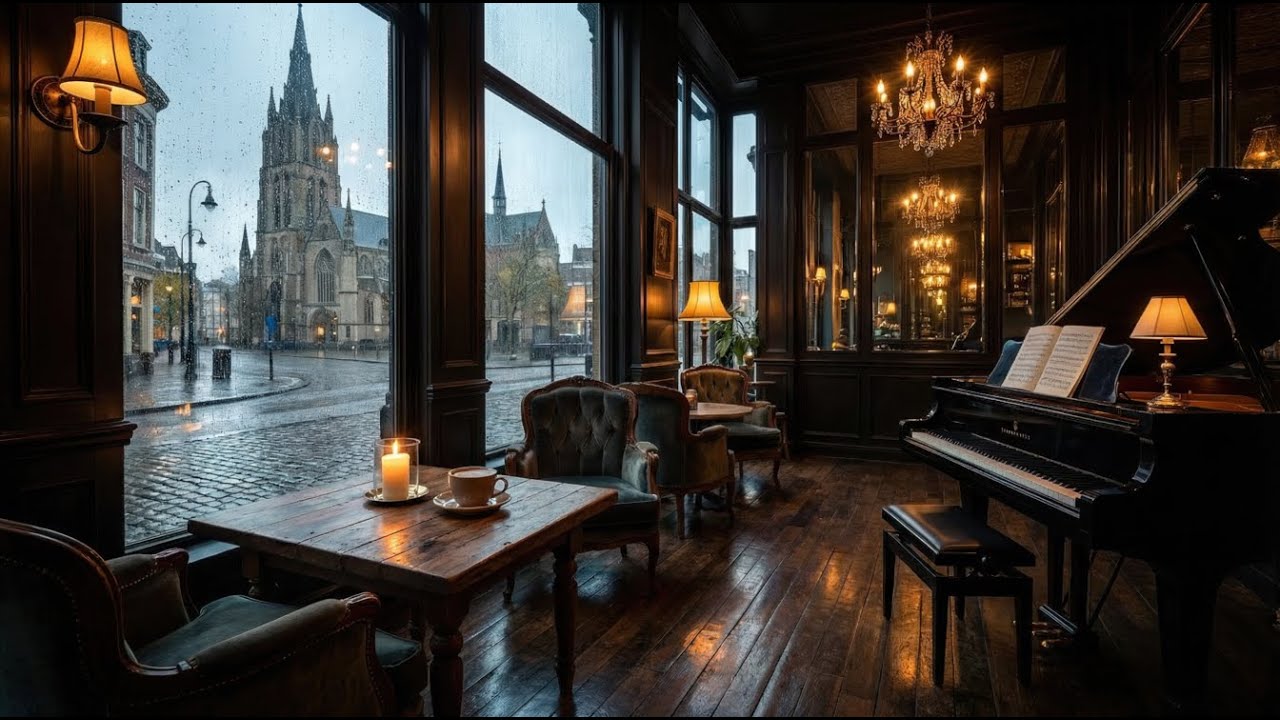 Piano Solo Evening Cafe Mood Instrumental for Calm Focus, Cozy Nights and Deep Relaxation