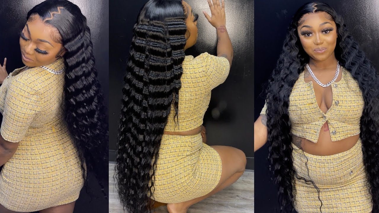 40 Inch Wig 😱 | Zig Zag Part ⚡️| How To Crimp Hair 🔥 | Asteria Hair | @SlayedBy Jordan