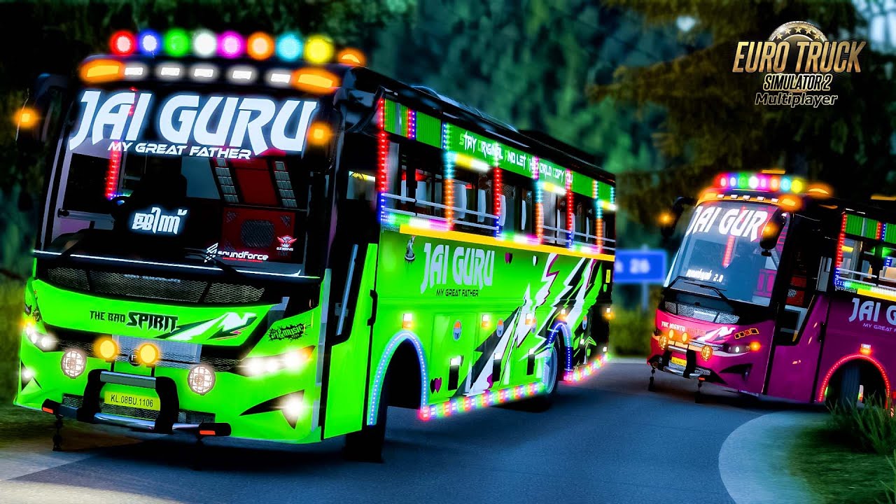 JAIGURU GANDHARVAN VS JINN ETS2 MALAYALAM GAMEPLAY Indian mods ets2 mods  @RANDOM_GTV​