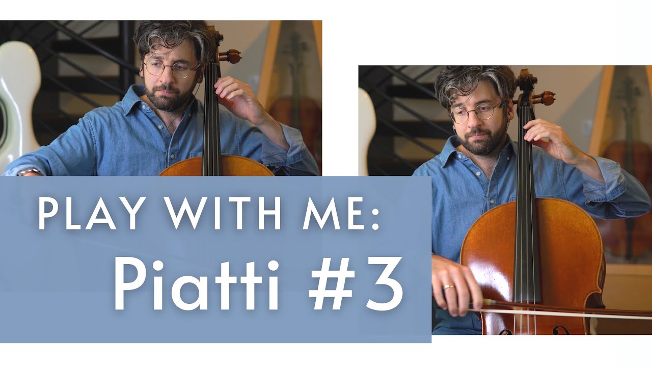 Play Along Piatti Cello Method Book One | Etude 3 | Adult Cello
