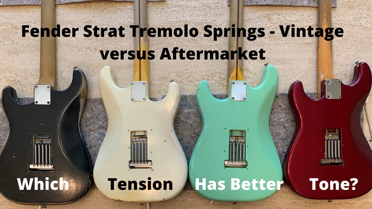 Comparing Fender Strat Tremolo Springs - Vintage vs. Aftermarket Springs