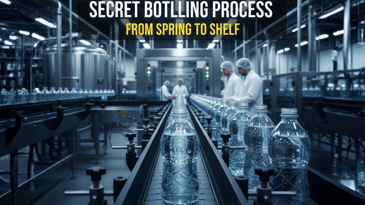 Inside a Modern Bottled Water Factory – From Source to Sealed Bottle